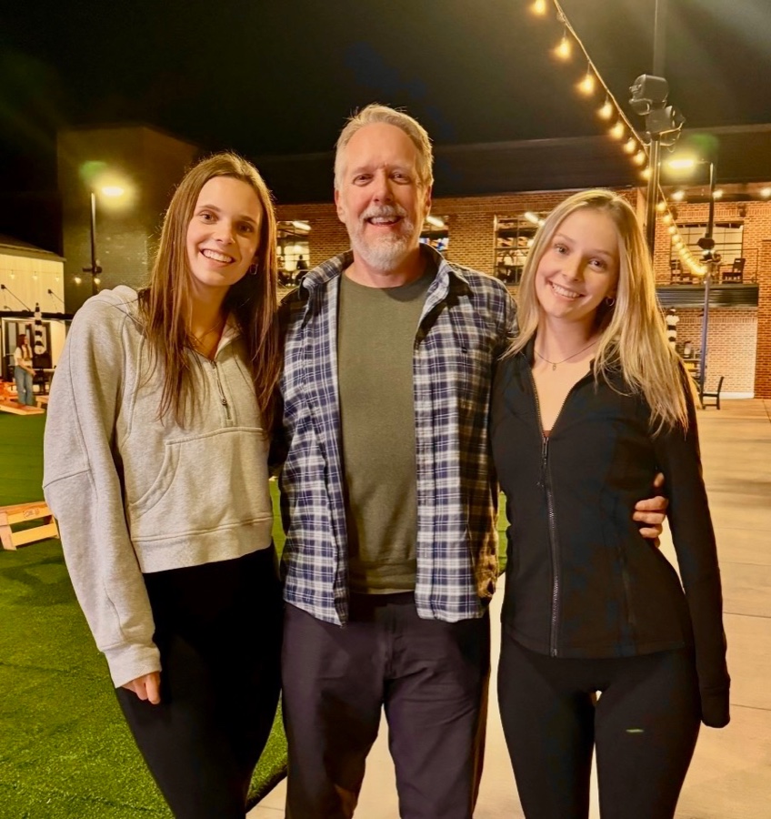 Mike Holloway with his family